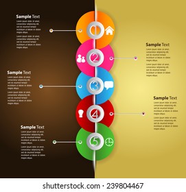 colorful modern time line text box template for website computer graphic and internet, numbers.