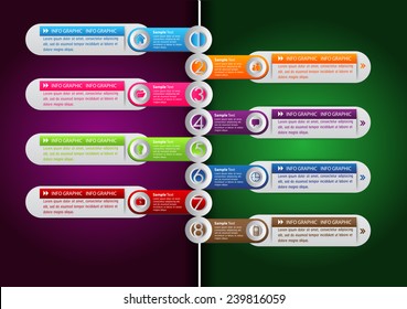 colorful modern time line text box template for website computer graphic and internet, numbers. Set of color frames for text or quotes. brochure. many, various