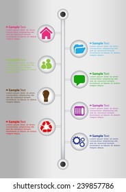 colorful modern time line text box template for website computer graphic and internet, numbers.