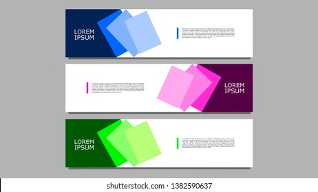 Colorful Modern Vector design Banner background. Book shape illustration