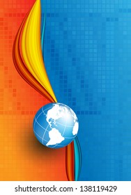 colorful modern vector template with copy space. Eps10