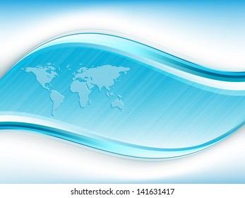 colorful modern vector template with world map. Eps10