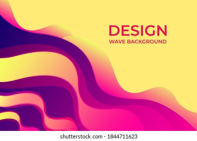 colorful modern wave background. liquid shape for wallpaper, brochure, cover, sales promotion and website