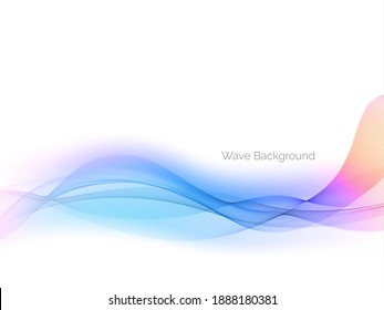 Colorful Modern wave design background