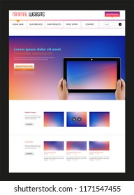 Colorful modern web page design for website and mobile website development. Easy to edit and customize.