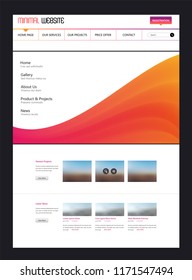 Colorful modern web page design for website and mobile website development. Easy to edit and customize.