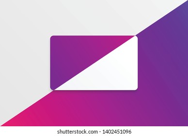 Colorful modern white card template with colorful design