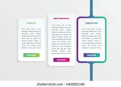 Colorful modern white card template with colorful design