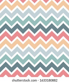 Colorful modern zig zag seamless pattern for Background, Cover, Banner, Poster, Flyer, Interior, Wrapping paper, Packaging, Wallpaper Design and other textile product.