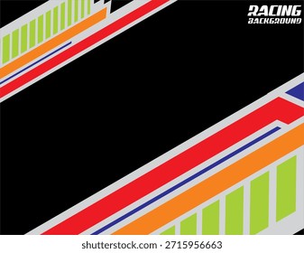 vetor de linha modificado colorido, RACING FUNDO 3d, design de carro livery.