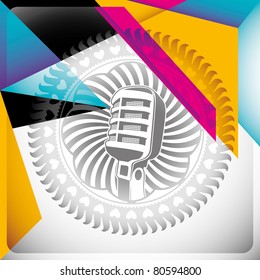 Colorful modish background with abstraction. Vector illustration.