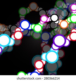 Colorful molecule DNA. Abstract background. Vector illustration. Eps10