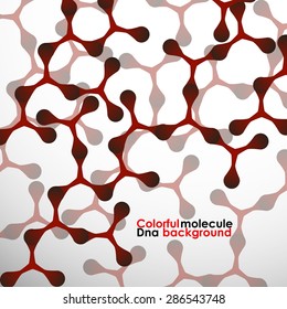 Colorful molecule DNA. Abstract background. Vector illustration. Eps10