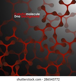 Colorful molecule DNA. Abstract background. Vector illustration. Eps10