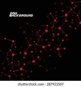 Colorful molecule DNA. Abstract background. Vector illustration. Eps10