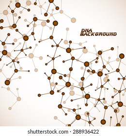 Colorful molecule DNA. Abstract background. Vector illustration. Eps10