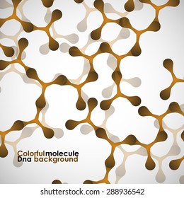Colorful molecule DNA. Abstract background. Vector illustration. Eps10