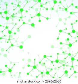 Colorful molecule DNA. Abstract background. Vector illustration. Eps10