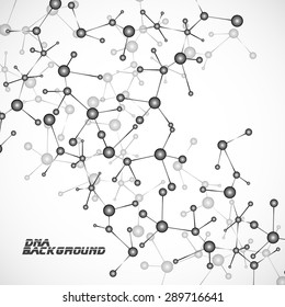 Colorful molecule DNA. Abstract background. Vector illustration. Eps10