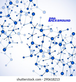 Colorful molecule DNA. Abstract background. Vector illustration. Eps10