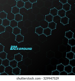 Colorful molecule DNA. Abstract background. Vector illustration. Eps10