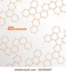 Colorful molecule DNA. Abstract background. Vector illustration. Eps10