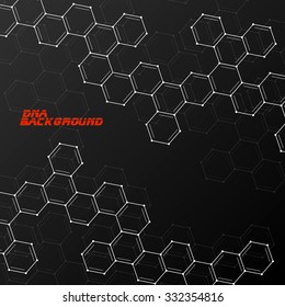 Colorful molecule DNA. Abstract background. Vector illustration. Eps10