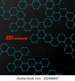 Colorful molecule DNA. Abstract background. Vector illustration. Eps10