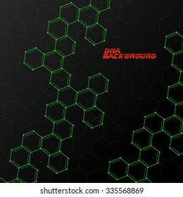 Colorful molecule DNA. Abstract background. Vector illustration. Eps10