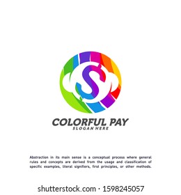 Colorful Money Logo Template Design Vector, Creative Money Logo concept