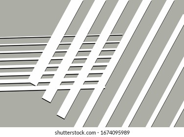 Colorful, monochrome abstract geometric art with random, chaotic lines. Straight crossing, intersecting dynamic, irregular lines, stripes  texture / pattern