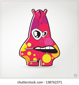 Colorful monster