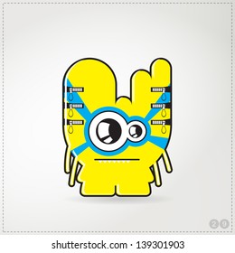Colorful monster