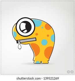 Colorful monster