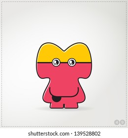 Colorful monster