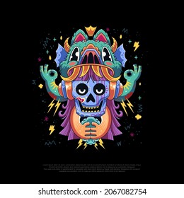colorful monster vector illustration design