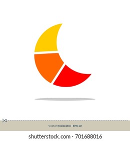 Colorful Moon vector Logo Template Illustration Design. Vector EPS 10.