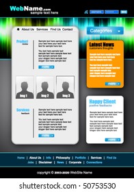 Colorful Morder and Futuristic Style WebSite Template
