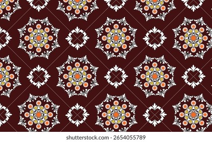 .Colorido conjunto de azulejos marroquí – adornos florales islámicos.Patrón tradicional otomano de azulejos turcos.Diseño de azulejos de cerámica Antiguas Iznik.Arte islámico inspirado textura turca de azulejos