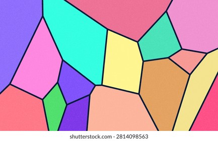 Colorful mosaic. Abstract background with triangle pattern looking like stained glass. Polygon pattern low poly triangle shape. Vector multicolored geometric gradient. Сrystalline structure, crystals