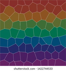 colorful mosaic abstract shapes vector