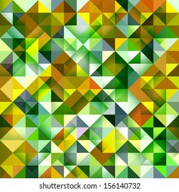 Colorful mosaic backdrop. Abstract geometric seamless pattern. vector illustration. 