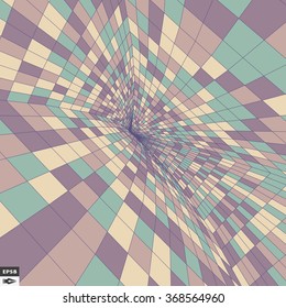 Colorful Mosaic Backdrop. Abstract Geometric Pattern. Vector Illustration.