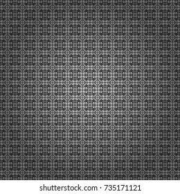 Colorful mosaic backdrop in black, white and gray colors. Abstract retro seamless pattern of geometric shapes. Vector illustration. Geometric hipster tiles background.