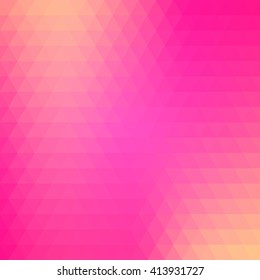 Colorful mosaic background, blank. Colored triangles. Smoothened coloring. Element for graphic design.