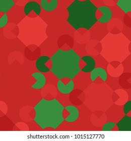 Colorful Mosaic Background with Multicolored Squares and Circles. Colorful Background for Tile, Fabric, Paper, Tablecloth, Banner, Textile. Colorful Mosaic Background in Classic Style. Pattern.