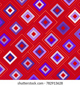 Colorful Mosaic Background with Multicolored Squares. Colorful Background for Tile, Fabric, Packaging Paper, Tablecloth, Banner, Textile. Surface Textures. Colorful Mosaic Background in Greek Style.