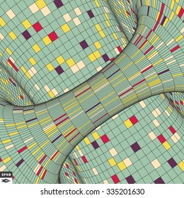 Fondo Mosaico Colorido. Ilustración de vectores poligonales. 