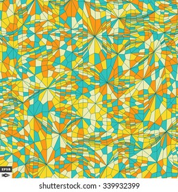 Colorful Mosaic Background. Polygonal Vector Illustration. 