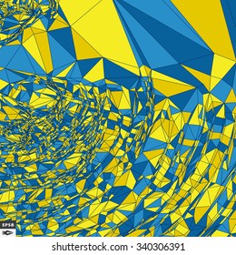 Colorful Mosaic Background. Polygonal Vector Illustration. 